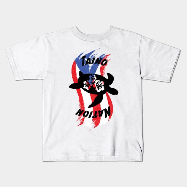 Taino Kids T-Shirt by lilyvtattoos